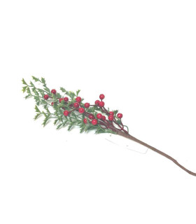 Adorno Pick de Bayas Chicas Rojas 56 cm Alparamis LA5046-1