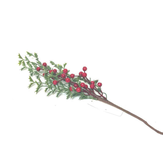 Adorno Pick de Bayas Chicas Rojas 56 cm Alparamis LA5046-1