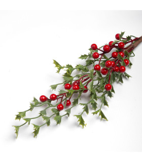 Adorno Pick de Bayas Chicas Rojas 56 cm Alparamis LA5046-1