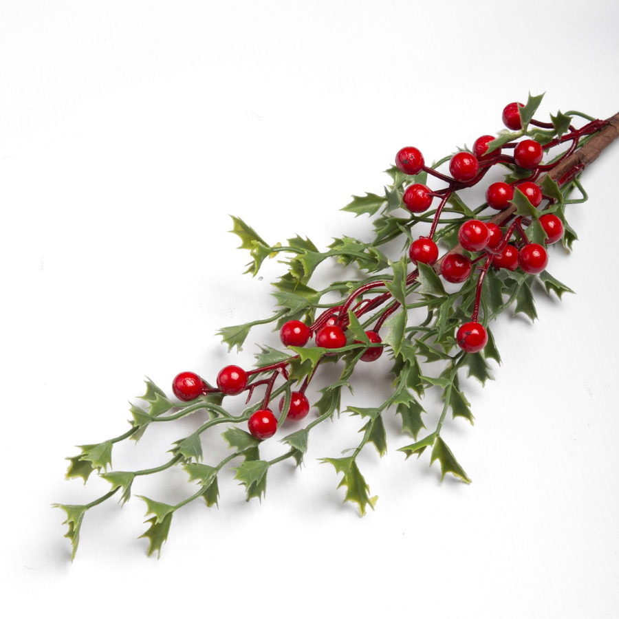 Adorno Pick de Bayas Chicas Rojas 56 cm Alparamis LA5046-1