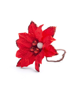 Adorno Flor Roja 10 cm Alparamis A24-4022G
