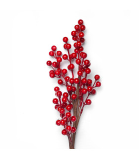 Adorno Pick de Bayas Rojas 62 cm Alparamis LA3040-4