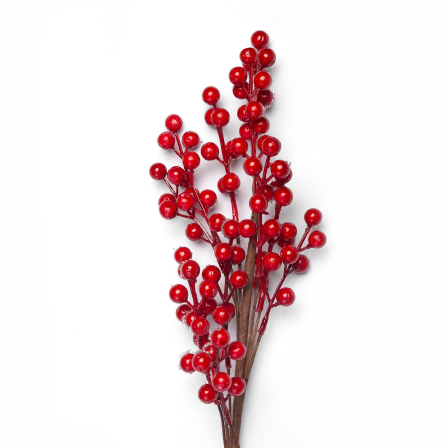 Adorno Pick de Bayas Rojas 62 cm Alparamis LA3040-4