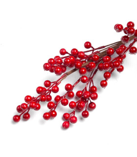 Adorno Pick de Bayas Rojas 62 cm Alparamis LA3040-4