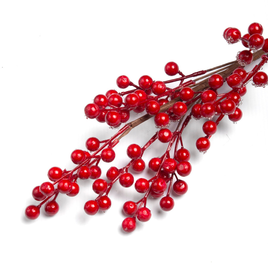 Adorno Pick de Bayas Rojas 62 cm Alparamis LA3040-4