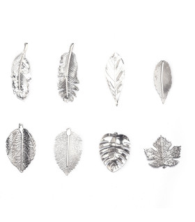 Adorno Colgante Hoja Plateada Surtida