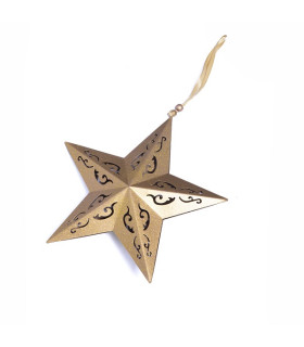Estrella Colgante Dorada 23 cm
