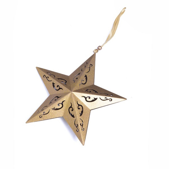 Estrella Colgante Dorada 23 cm