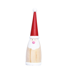 Santa o Snowman en Madera Rojo