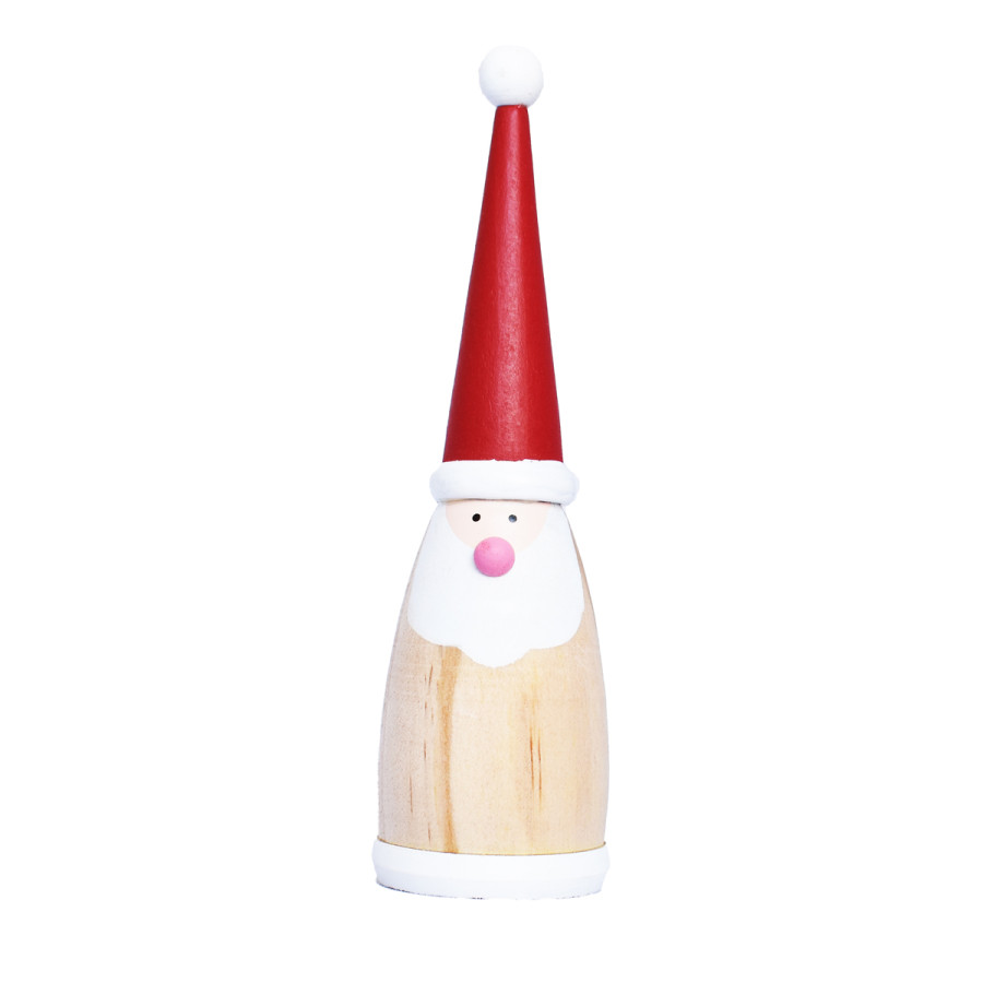 Santa o Snowman en Madera Rojo