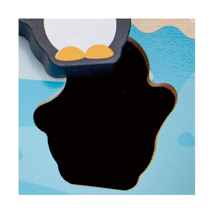 Rompecabezas Táctil de Animales Polares Hape