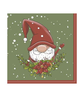Servilletas 33 x 33 cm Tomte Xmas