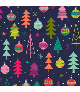 Servilletas 33 x 33 cm Geo Trees Xmas