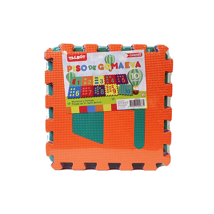 Piso de Goma Eva - Números y Formas 157 x 63 cm