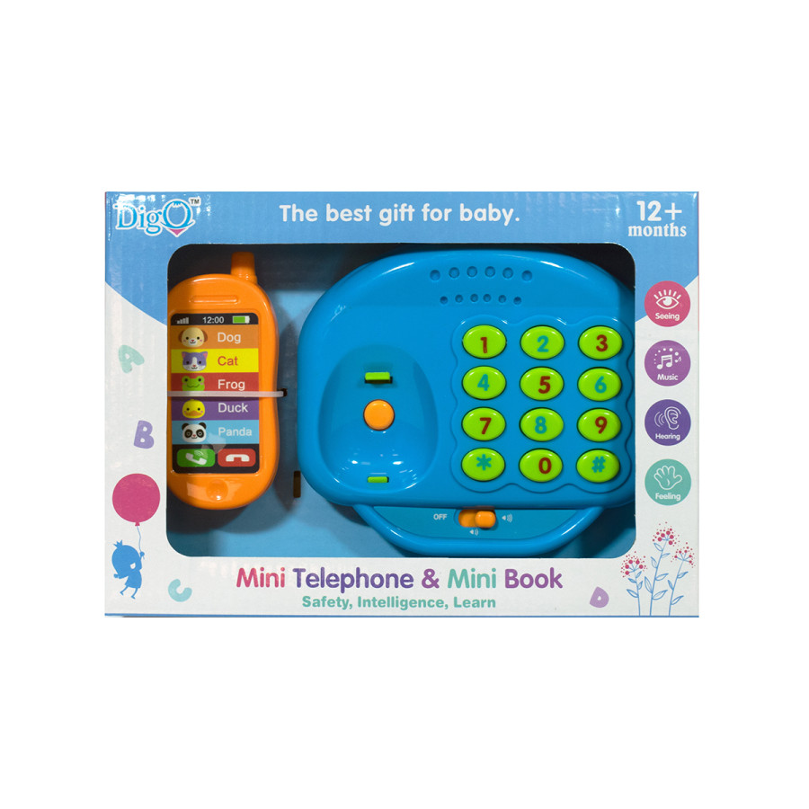 Mini Teléfono de Juguete a Pilas