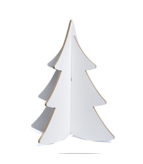 Adorno de Pino de Madera Encastrable 60 cm