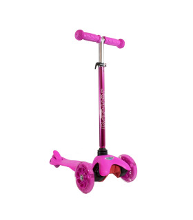 Monopatín de Aluminio Rocker Mini de 3 Ruedas Rosa