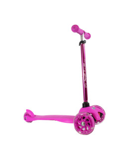 Monopatín de Aluminio Rocker Mini de 3 Ruedas Rosa