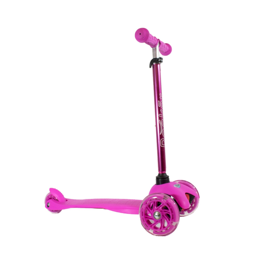 Monopatín de Aluminio Rocker Mini de 3 Ruedas Rosa