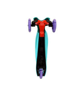 Monopatín de Aluminio Rocker Mini de 3 Ruedas Turquesa y Violeta