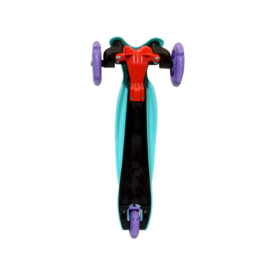 Monopatín de Aluminio Rocker Mini de 3 Ruedas Turquesa y Violeta