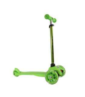 Monopatín de Aluminio Rocker Mini de 3 Ruedas Verde