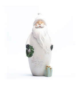 Adorno de Papá Noel con Corona 21 cm Alparamis