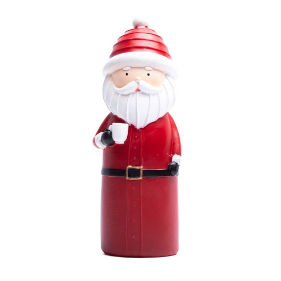 Adorno de Papá Noel con Taza 24 cm Alparamis