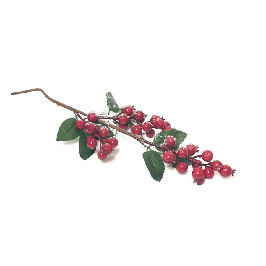 Adorno Pick de Bayas Rojas 56 cm Alparamis LA5056-2