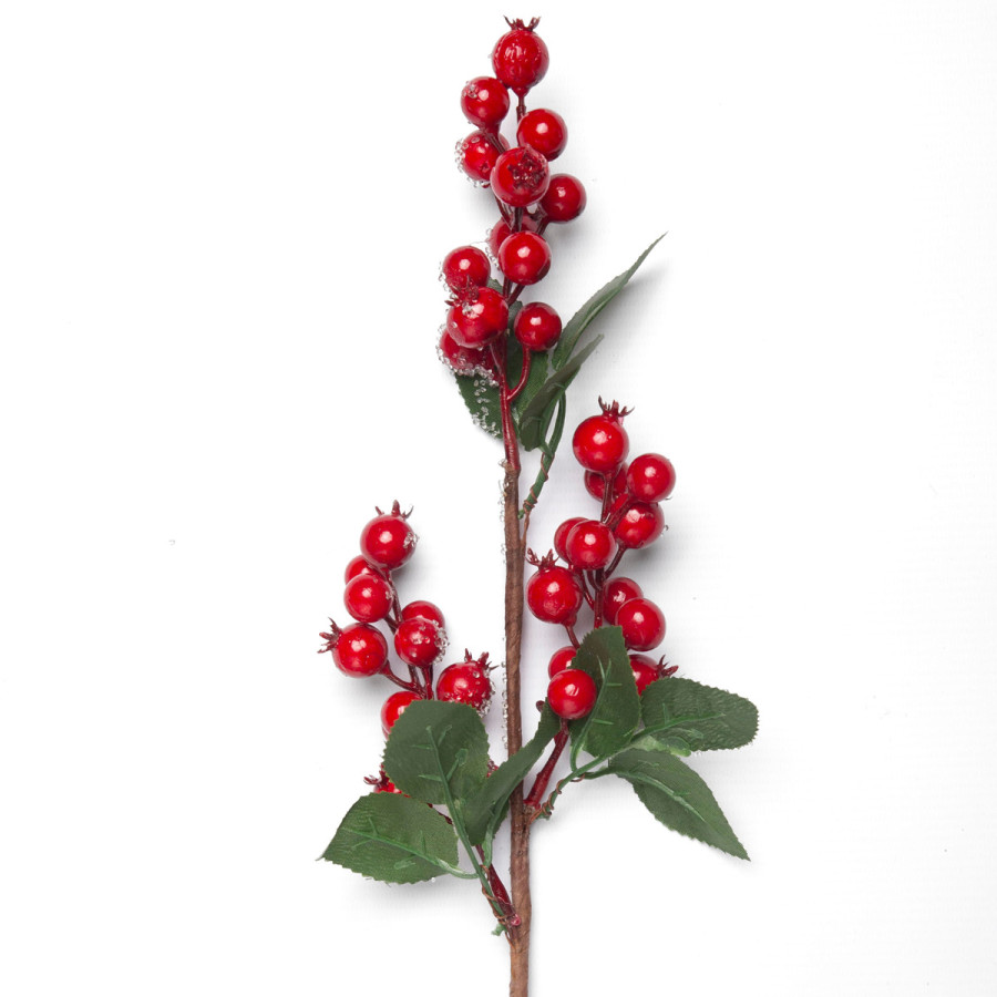 Adorno Pick de Bayas Rojas 56 cm Alparamis LA5056-2