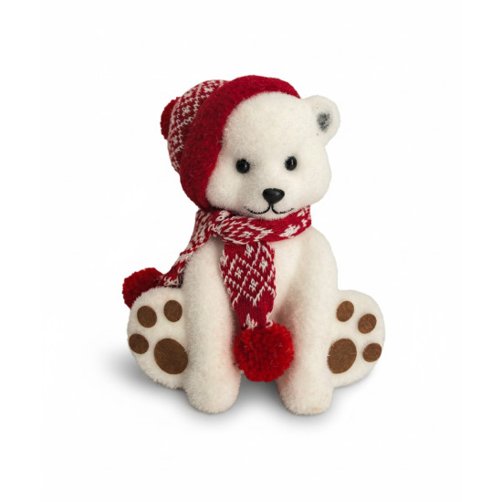 Adorno Oso Con Bufanda 18x22 cm Alparamis