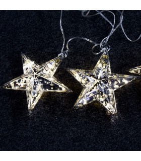 3 luces Estrellas Plateadas Alparamis