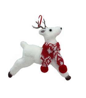 Adorno Reno con Bufanda 28x16 cm Alparamis