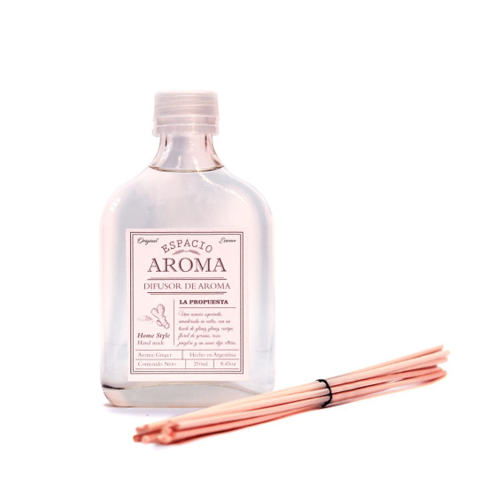 Difusor Ambiental 200 ml Línea Clásica Jengibre Espacio Aroma