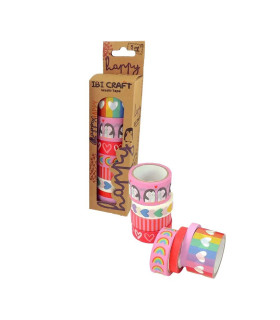 Washi Tape Box 8 Rollos de 5 m Happy Ibicraft