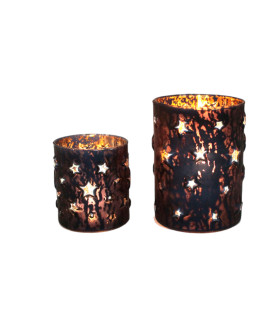 Fanal de Vidrio Cielo Estrellado 9 x 10 cm