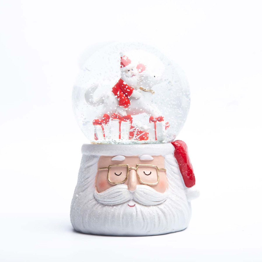 Esfera de Nieve Papá Noel 16 cm Alparamis