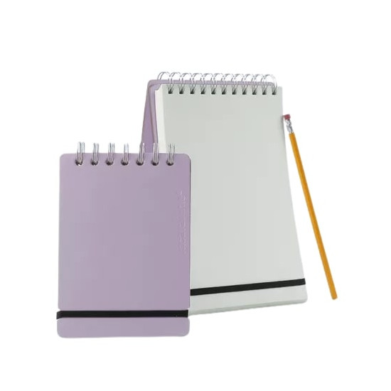 Anotador Studio A6 Liso De Cuero Reciclado Lila