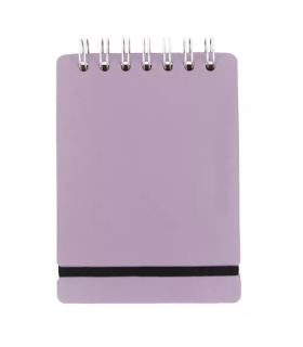 Anotador Studio A6 Liso De Cuero Reciclado Lila