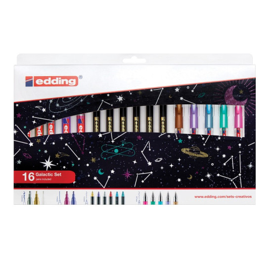 Set Creativo Edding Galactic 16 Piezas
