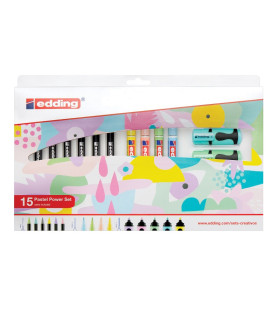 Set Creativo Edding Pastel Power 15 Piezas