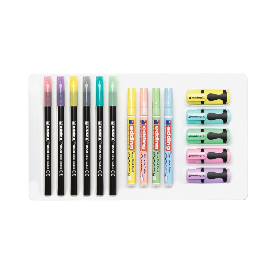 Set Creativo Edding Pastel Power 15 Piezas