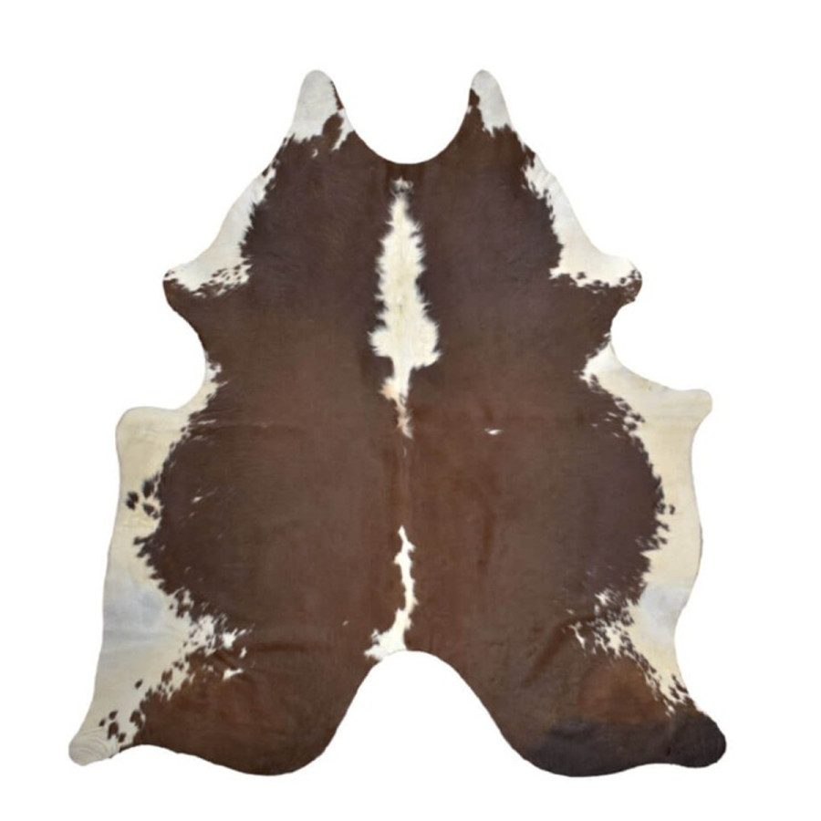 Cuero Vacuno Marrón y Blanco   1.80 m * 2.05 m