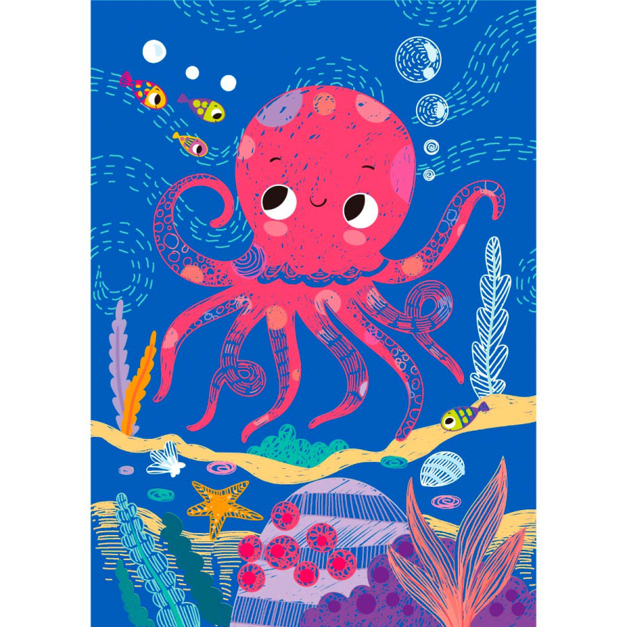 Scratch Book A5 Bajo el Mar Avenir