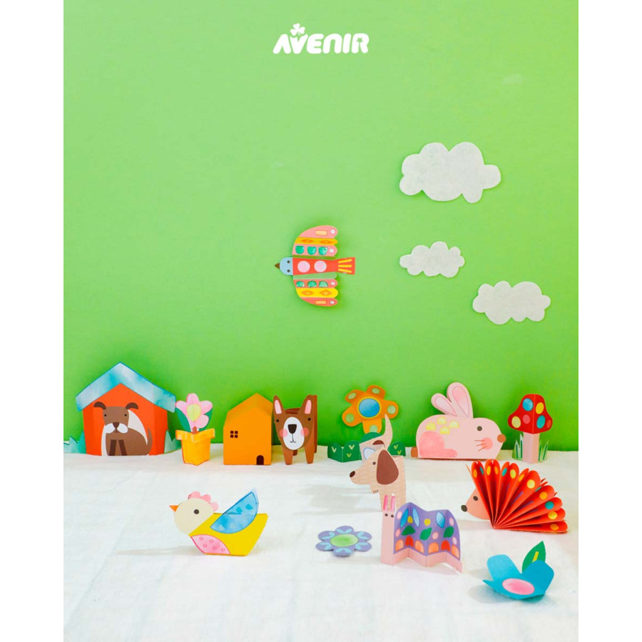 Kit de Acuarelas y Origami Garden Avenir