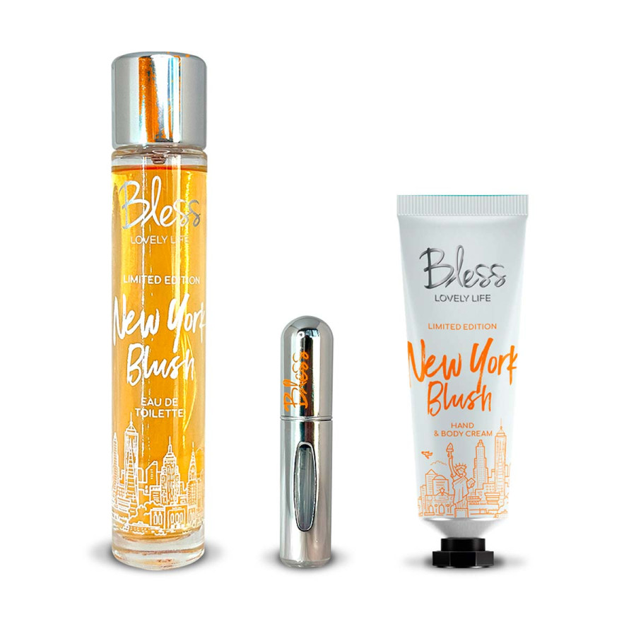 Trio New York Bush EDT Travel Perfumer y Crema Corporal y de Manos Bless