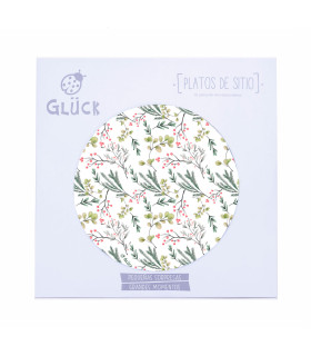 Platos de Sitio Bosque Encantado Hojas y Ramas x 10