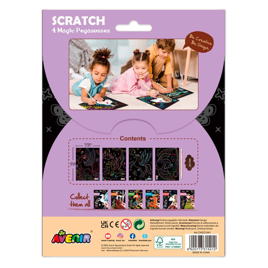 Scratch Art 4 Pegasus Mágicos Avenir