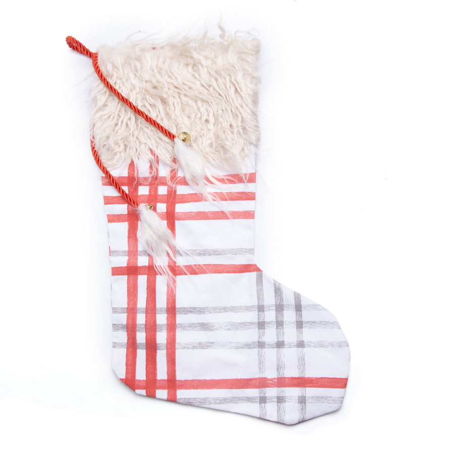 Adorno Bota de Navidad Fantasía Rayas de 45 cm Alparamis