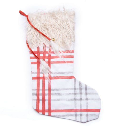 Adorno Bota de Navidad Fantasía Rayas de 45 cm Alparamis